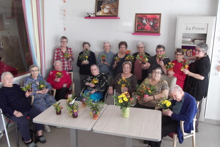 2018-04-06 Art floral particulier à la maison de retraite