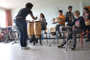 2019 04 19 Collège du Mont Bar : semaine de musique, les percussions