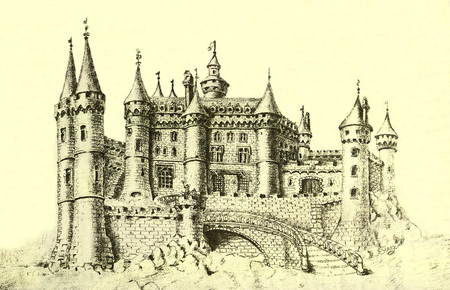 Reconstitution du château par E Savy