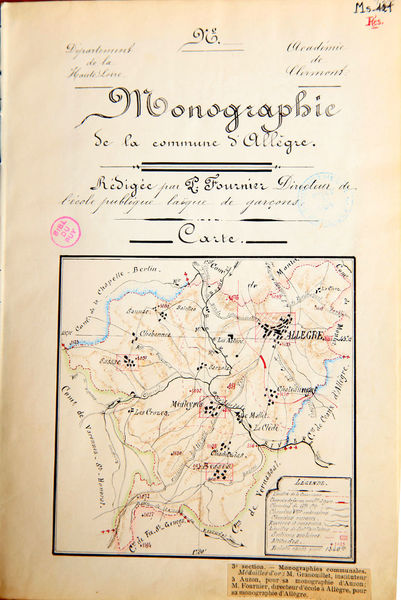 128 B -  Monographie d'Allègre page 1 par P. Fournier