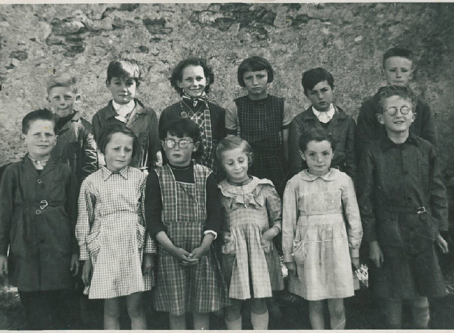 14 - L'école de Sassac en 1955