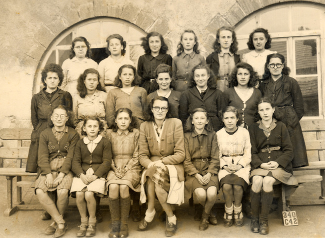 15 - Ecole publique d'Allègre en 1950