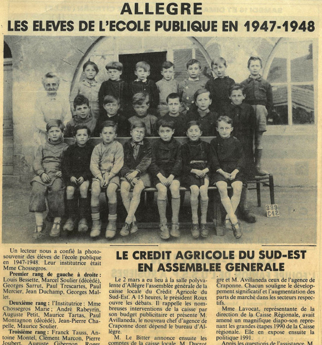184 1947 école publique en 1947