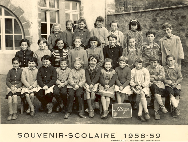 36 - Ecole publique en 1958 - 1959