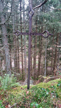 La croix en fer forgé de l'Arboulet